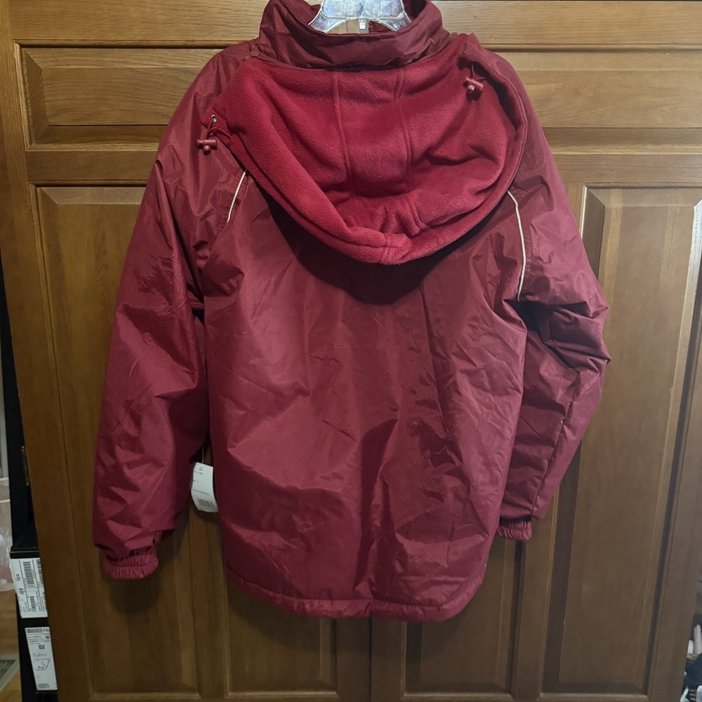 Men's GoGo Fleece Line Jacket San Francisco Full Zip With Detachable Hood Large - Picture 6 of 7